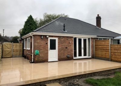 porcelain driveway installed