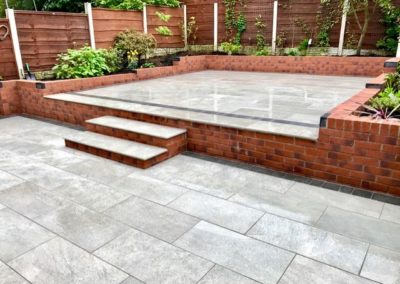 steps fitted in garden